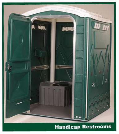 Handicap portable restrooms